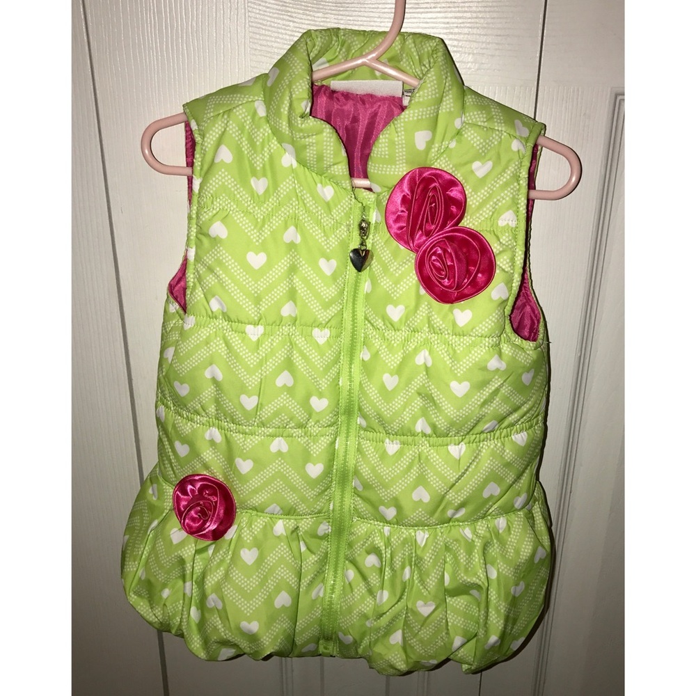 Girls Puffer Winter Zipper Vest Size 4T